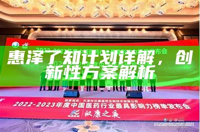 惠泽了知计划详解，创新性方案解析