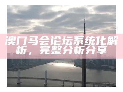 澳门马会论坛系统化解析，完整分析分享