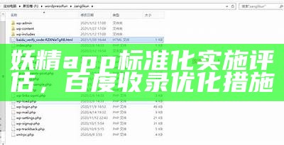 妖精app标准化实施评估，百度收录优化措施