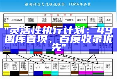 "灵活性执行计划：49图库首项，百度收录优先"