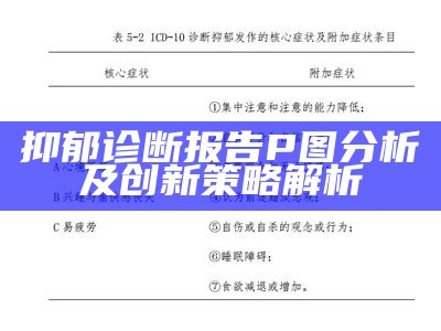 抑郁诊断报告P图分析及创新策略解析